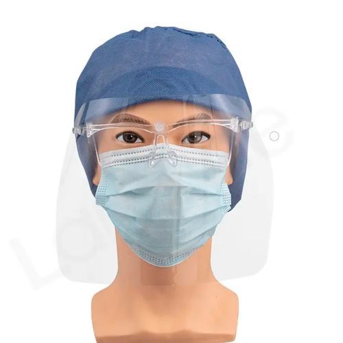 Schermo facciale in polietilene - Zhejiang Lanhine Medical Products - in policarbonato / a pieno facciale / per adulti