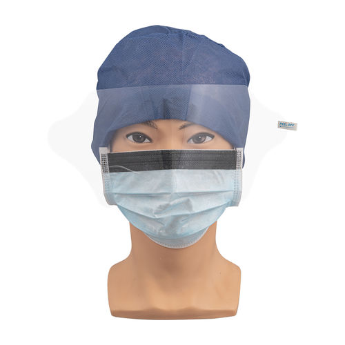 Mascherina chirurgica EN14683 - 15602G - Zhejiang Lanhine Medical Products - con visiera / per adulti / scatola da 25 pezzi