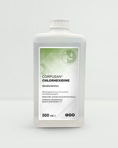 Disinfettante per igiene corporea - CORPUSAN® - IVN Nettetal & Unigema - liquido / 500 mL / a base di clorexidina