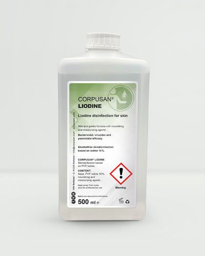 Disinfettante per igiene corporea - CORPUSAN®  - IVN Nettetal & Unigema - liquido / 500 mL / a base di iodio