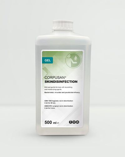 Disinfettante per igiene corporea - CORPUSAN® - IVN Nettetal & Unigema - in gel / 500 mL / a base di alcol