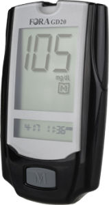 Glucometro GDH-FAD - FORA GD20 - Links Medical Products Inc. - per ospedali / senza codice