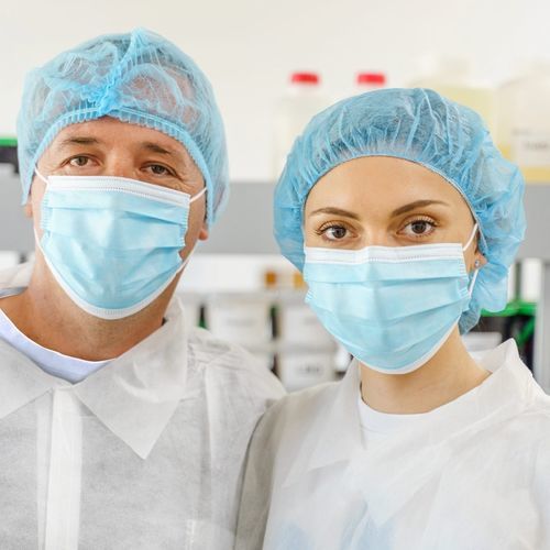 Cuffia chirurgica rotonda - MOBCAP14B - Medegen Medical Products - in polipropilene / monouso