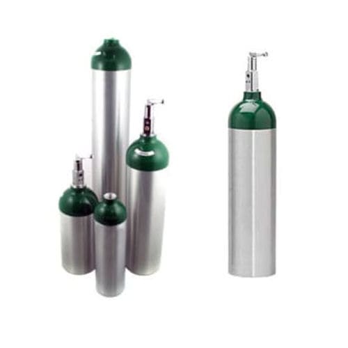 Bombola di ossigeno - MS-MED-DT - MedSource Labs - in alluminio / grigia