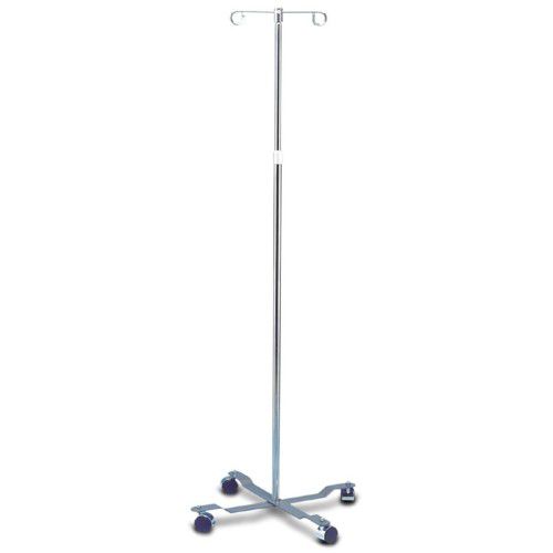 Asta portaflebo con rotelle - MS-47110	 - MedSource Labs - 4 ganci / 2 ganci / in acciaio inossidabile