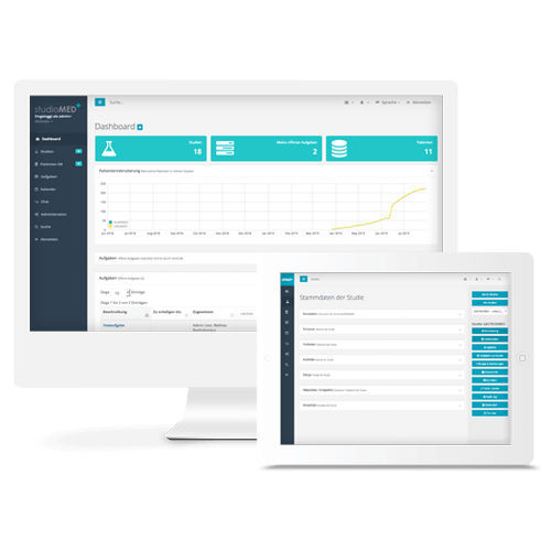 Software di gestione dei documenti - studioMED software solutions GmbH & Co. KG - di gestione di sperimentazione clinica / medico / clinico