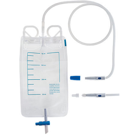 Set di drenaggio urinario - 53889 - TIK - graduato / con valvola antiriflusso / in polivinilcloruro (PVC)