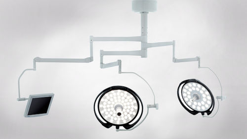 Lampada scialitica a soffitto - CL-620 CM - Üzümcü Hospital Equipment - LED / 3 bracci / 96