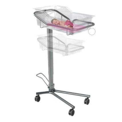 Culla pediatrica neonatale - 107101 - Valiamo - con rotelle / ad altezza fissa / in acciaio inossidabile