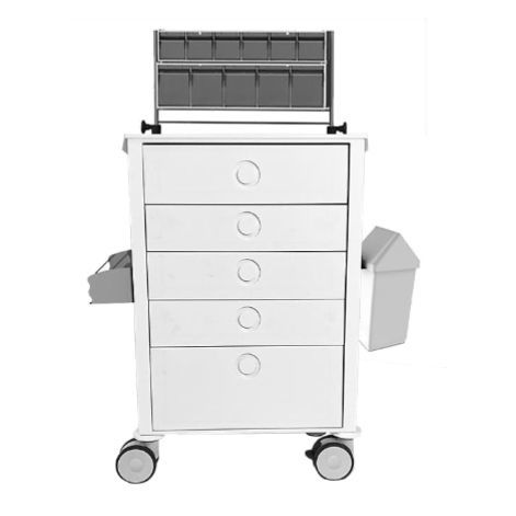 Carrello di emergenza - CR.101589.J.INF - Valiamo - medico / per uso generale / in acciaio inossidabile