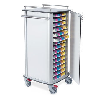 Carrello medico - CARRELLI - Valiamo - per portapillole / in alluminio / mobile