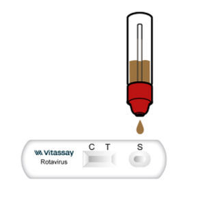 Test rapido del rotavirus - VITASSAY HEALTHCARE S.L. - per malattie infettive / per antigeni / per feci