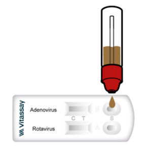 Test rapido per malattie infettive - VITASSAY HEALTHCARE S.L. - per antigeni / dell'adenovirus / del rotavirus