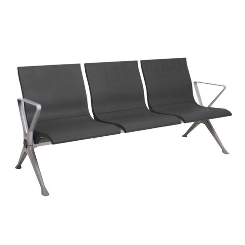 Seduta su barra per sala d'attesa - SJ9075X - Foshan Oshujian Furniture Manufacturing Co., Ltd - con braccioli / con schienale alto / 3 posti