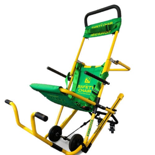 Sedia di evacuazione montascale - EV-7000 Plus - Safety Chair International - pieghevole / con rotelle / bariatrica