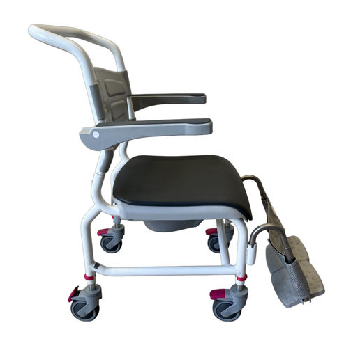 Sedia da doccia con braccioli - HY313031 - Prontomed srl - con rotelle / con poggiapiedi / ribaltabile
