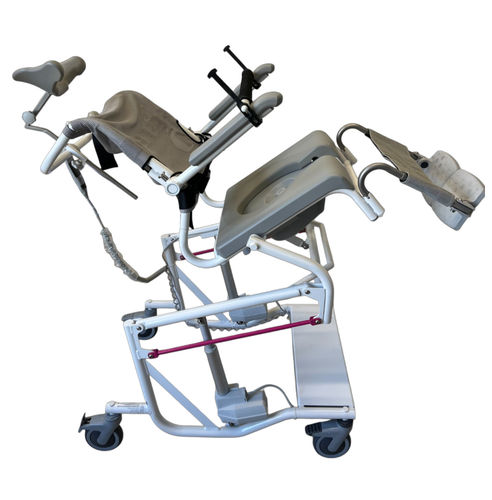 Sedia da doccia con braccioli - HY310801-B - Prontomed srl - con rotelle / con poggiapiedi / con apertura igienica