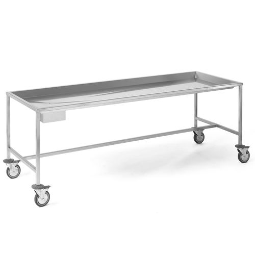 Barella con carrello passamalati - HY 102.050 - Prontomed srl - manuale / a sezione unica / in acciaio inossidabile