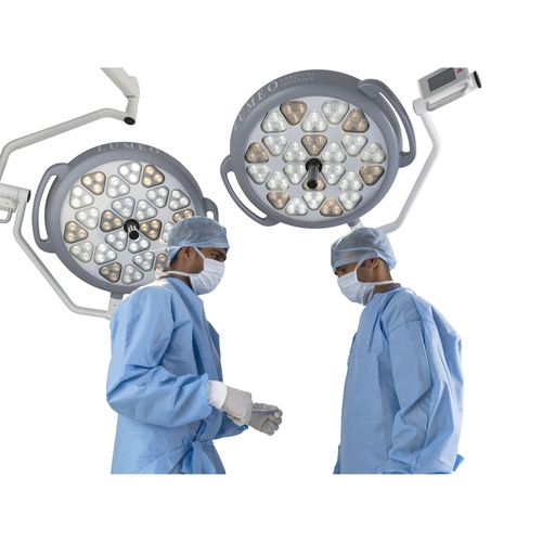 Lampada scialitica a soffitto - Spectra Lumeo - Palakkad Surgical Industries - LED / 2 bracci / 96