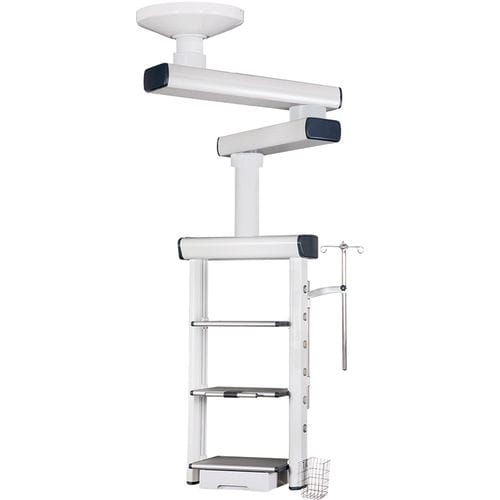 Doppio braccio di distribuzione a soffitto - SX-208 - Jiangsu Suxin Medical Equipment - per terapia intensiva / per sala operatoria / articolato