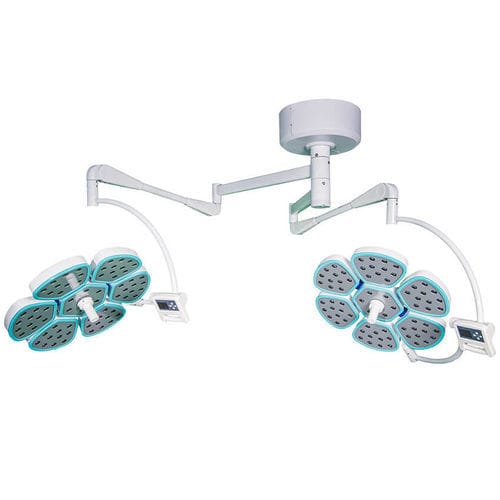 Lampada scialitica a soffitto - SX-II 6/6 - Jiangsu Suxin Medical Equipment - LED / per sala operatoria / 2 bracci