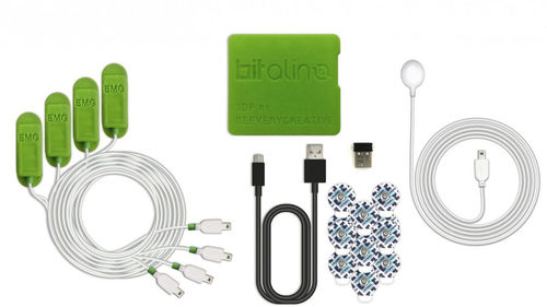 Sistema di acquisizione di biosegnali ad uso didattico - MuscleBIT - PLUX - Wireless Biosignals, SA - Bluetooth
