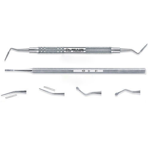 Lima paradontale parodontale - FS3/4S - Tangshan UMG Medical Instrument - doppia / in acciaio inossidabile