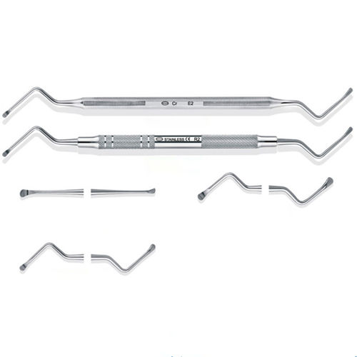 Curetta per ossa - KBC2 - Tangshan UMG Medical Instrument - per chirurgia / autoclavabile / doppia