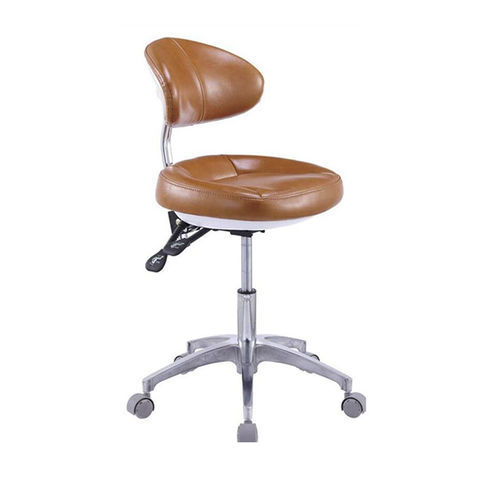 Sgabello per studio odontoiatrico - SV043 - Tangshan UMG Medical Instrument - ad altezza regolabile / con rotelle / con schienale