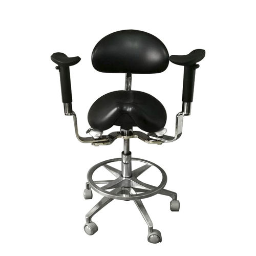 Sgabello per studio odontoiatrico - SV045 - Tangshan UMG Medical Instrument - con schienale / con poggiapiedi / con braccioli