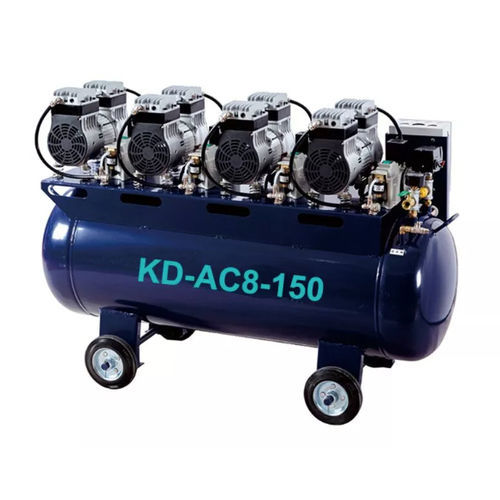 Compressore d'aria per odontoiatria - KD-AC8-150 - Foshan Koala Medical Technology - con rotelle / 4 postazioni / senza olio