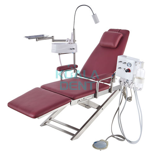 Poltrona odontoiatrica a pedale - Premium - Foshan Koala Medical Technology - portatile / blu / rossa