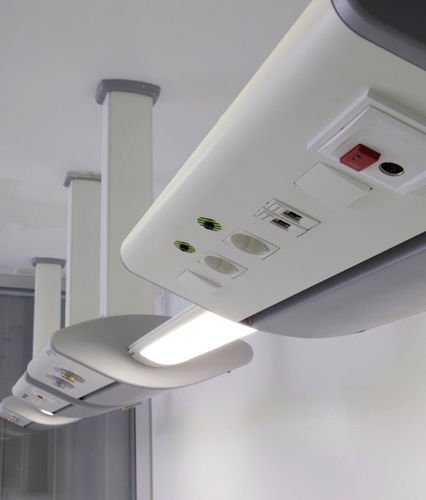 Trave testaletto a muro - UCI - Oval - Norclinic - per reparto di terapia intensiva / LED