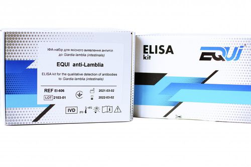 Kit di test per malattie infettive - EI-606 - Equi - per anticorpi / di Giardia lamblia / ELISA