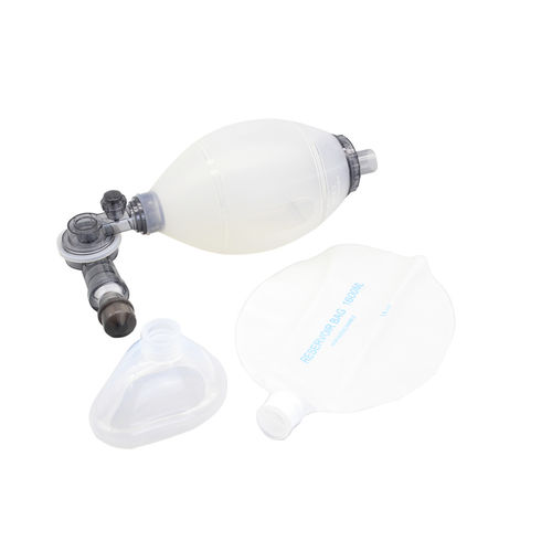 Rianimatore manuale per adulti - 39000201 - Cathwide Medical - in silicone / riutilizzabile / con valvola PEEP