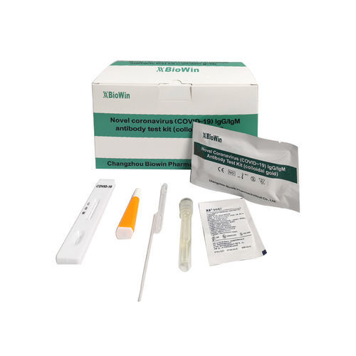Kit di test per anticorpi - Changzhou Biowin Pharmaceutical Co., Ltd. - per diagnosi COVID-19 / d'IgG / di IgM