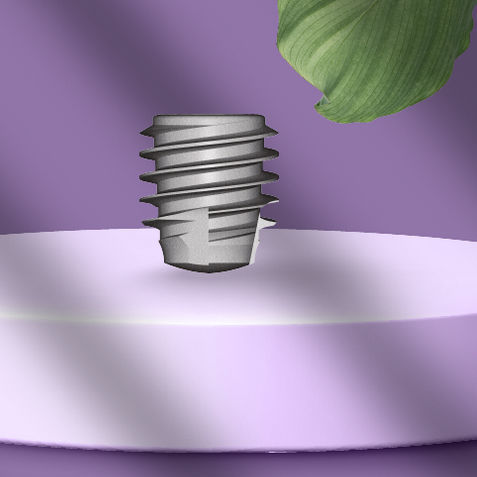 Impianto dentale cilindrico - 10.4206 - Ora implant system GmbH  - in titanio / ad esagono interno / dritto