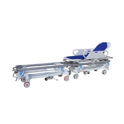Barella con carrello per blocco operatorio - HB-S - Nanjing FoiNoe - manuale / ad altezza regolabile