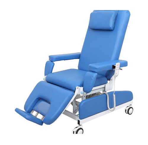 Poltrona per prelievo di sangue elettrica - Luxury - Nanjing FoiNoe - a 3 sezioni / con rotelle / ad altezza fissa