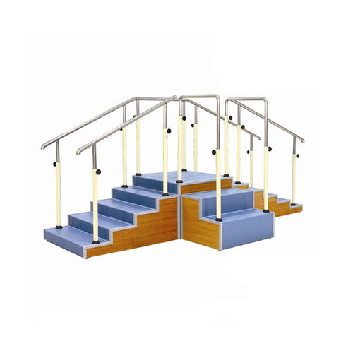 Scale per riabilitazione ad angolo - KD-FTI-02 - Changzhou KonDak Medical Rehabilitation Equipment - con 2 corrimani / con rampa