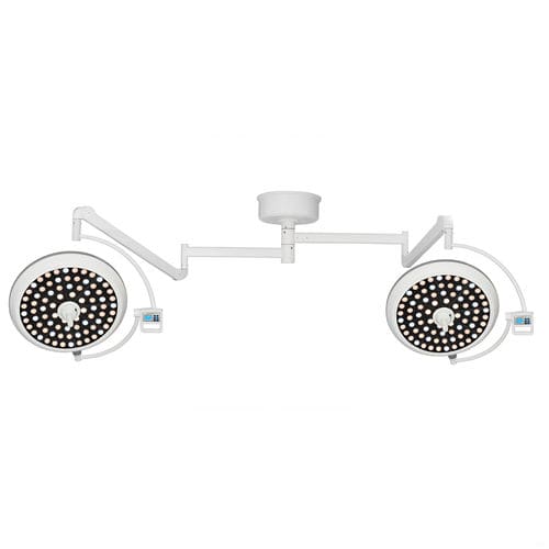 Lampada scialitica a soffitto - FY-700+700B - Jiangsu Fuyou Medical - LED / 2 bracci / con pannello di controllo