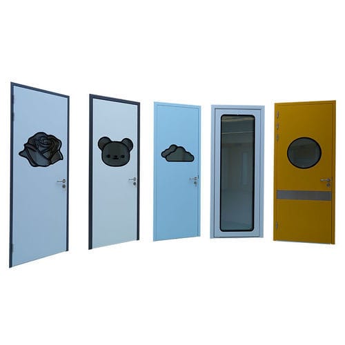 Porta per ospedale - Floor spring free  - Jiangsu Fuyou Medical - battente