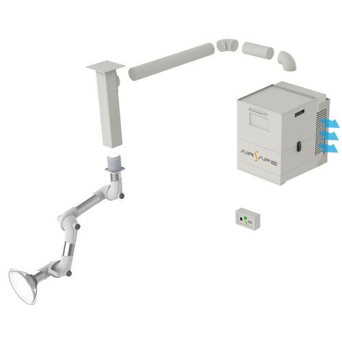 Aspiratore di aerosol per clinica odontoiatrica - VX400F - Airsafe - amovibile / con sistema di filtrazione