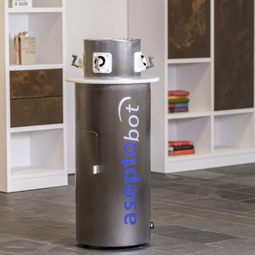 Robot di disinfezione per smartphone - aseptobot - Novapura AG - per camera di degenza / per sala operatoria / per camera bianca