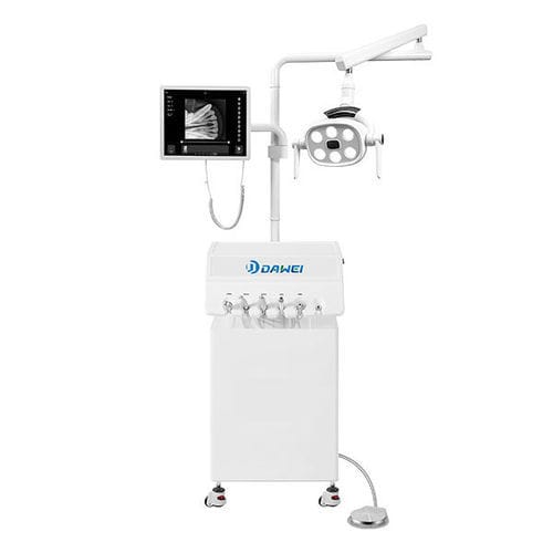 Riunito odontoiatrico mobile - ADP-200 - Dawei Medical - con monitor / con camera intraorale / con generatore di radiografie