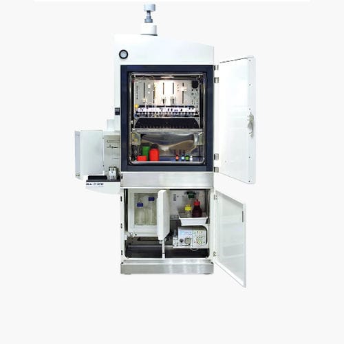 Armadio per isotopi radioattivi - H2000 - Trasis - con sportello / a flusso laminare / 2 porte