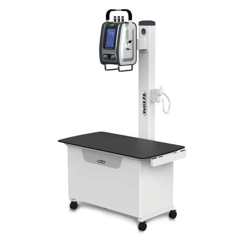 Sistema di radiografia veterinaria digitale - VetiX P8 - Shenzhen Mindray Animal Medical Technology Co., Ltd. - con tavolo