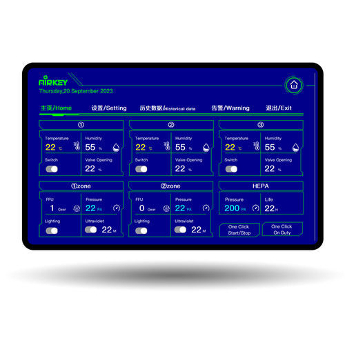 Sistema di controllo di temperatura - Airkey Envirotech Co., Ltd. - di umidità / di monitoraggio / con touch screen