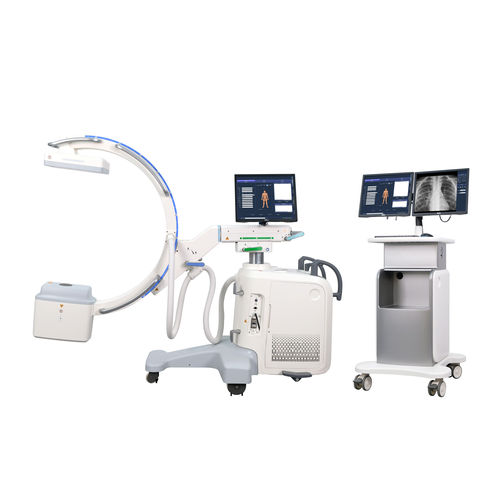 Amplificatore di brillanza mobile - C715 - Fatali Medical - con sensore piano / con colonna video / con video monitor integrato
