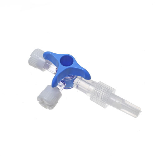 Connettore per perfusione con rubinetto - BQ+ Medical - a T / LUER®-lock